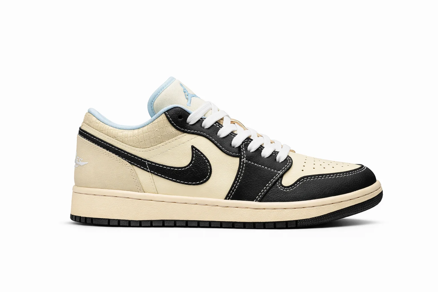 Nikee Air Jordan 1 Low Coconut Milk Black TOP BATCH UA