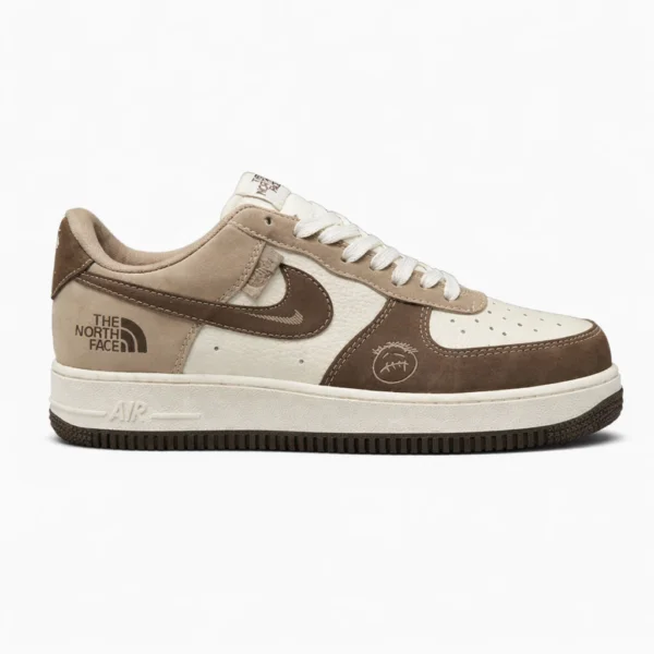 Nik e Airforce 1 X North Face Brown TOP BATCH UA